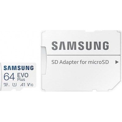 Samsung Evo Plus microSDXC 64GB U1 V10 with Adapter (2021)